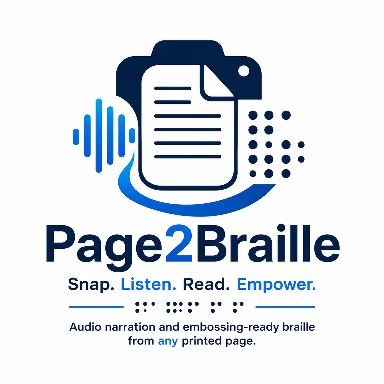 Page2Braille logo